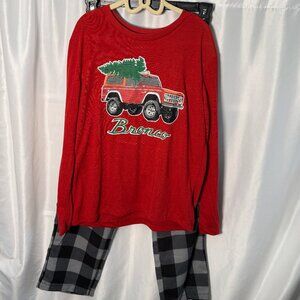 Ford Bronco Kids Christmas Pajama Set Size M 8 NWT